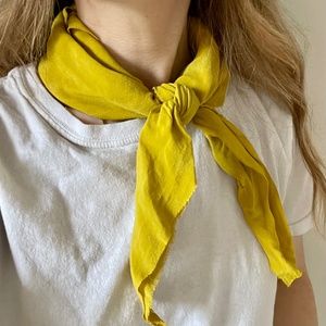 Turmeric Dyed Silk Scarf